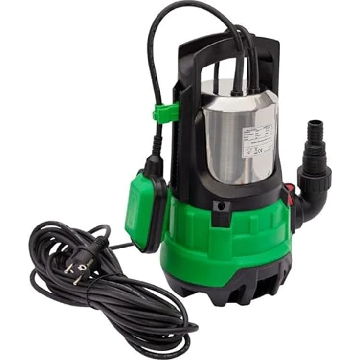 CHM GmbH Tauchpumpe Schmutzwasserpumpe 15000 l/h 1100 Watt für Partikel bis 25mm mit 360° Winkeladapter, Schwarz – Bild 5