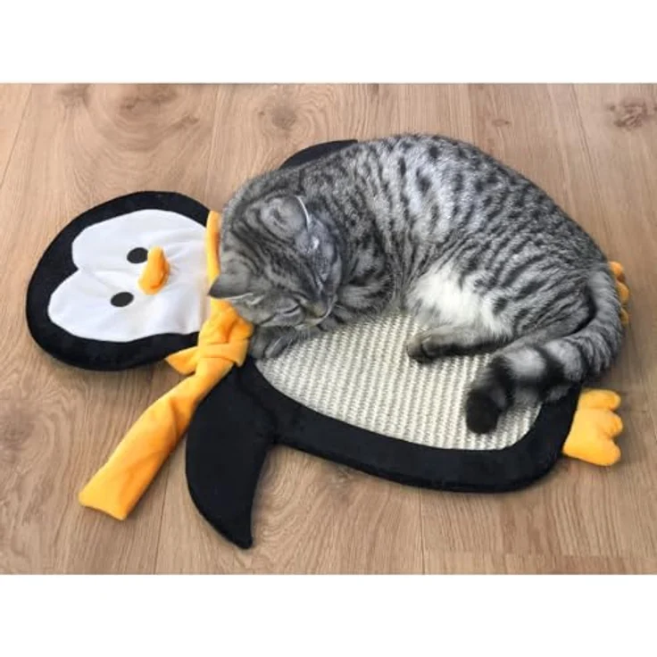 Aumüller Kratzbrett für Katzen aus Sisal - Schmuse-Pinguin mit Katzenminze, handgefertigt in Deutschland – Bild 3