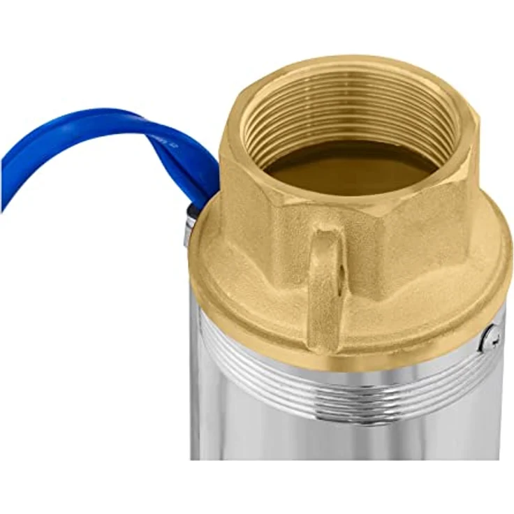 MSW - Pumpe Brunnenpumpe Tiefbrunnenpumpe Tauchpumpe 10.800 L H 2200 Watt Edelstahl – Bild 2