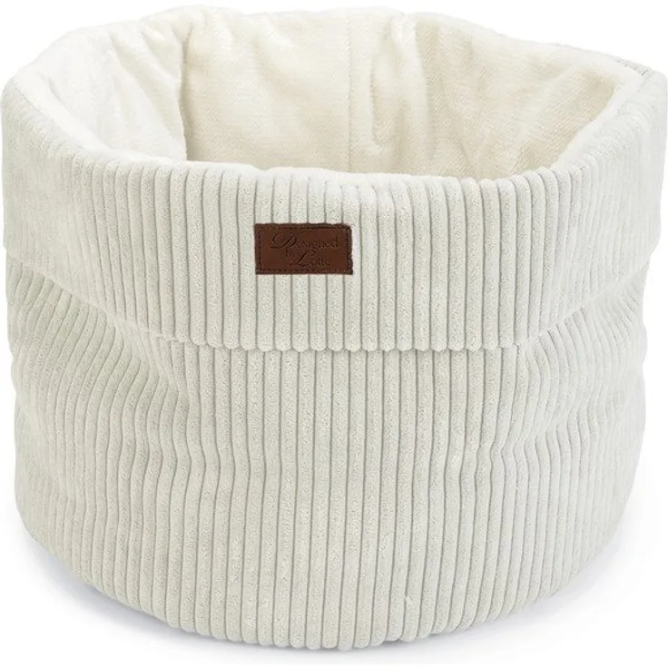 Designed By Lotte Tierbett Katzenbett Ribbed hellgrau 50 x 50 x 35 cm mit herausnehmbarem Kissen und waschbarer Korb - Preisvergleich