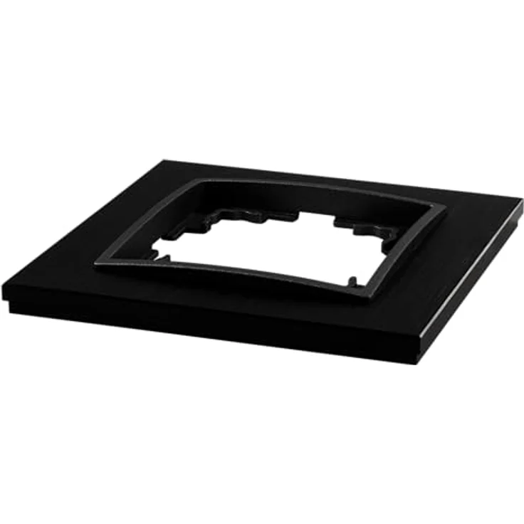 McPower FLAIR Rahmen aus Aluminium 1-Fach, schwarz, matte Oberfläche, für Unterputz-Installation, IP20 – Bild 4