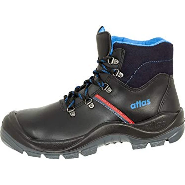 "Atlas Schuhe Anatomic Bau 500 Arbeitsschuh, Stahlkappe, Öl- und säurebeständig, Weite 10, schwarz" – Bild 2