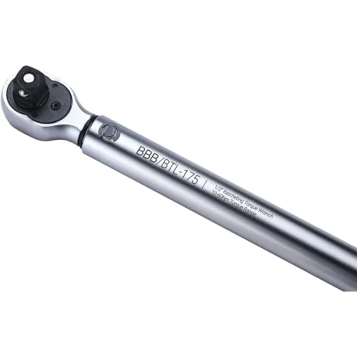 BBB HighTorque Drehmomentschlüssel, 1/2", einstellbar von 10-60 Nm, präzise Klick-Anzeige, 355 mm Länge, kalibrierbar, Schutzgehäuse – Bild 4