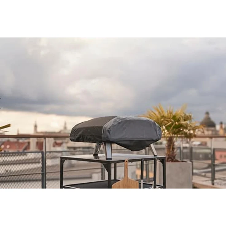 Ooni Koda 2 Max Grillabdeckung, Schwarz, wasserfestes 600D Polyester mit Kordelzug-Verschluss und rückseitiger Aufbewahrungstasche – Bild 2
