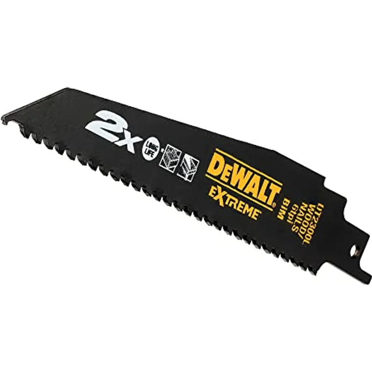 DeWalt 12-tlg. Extreme Bi-Metall Sägeblätter-Set (für Holz- und Metallsägearbeiten, robust und langlebig, in wiederverschließbarer Box), DT244L – Bild 5