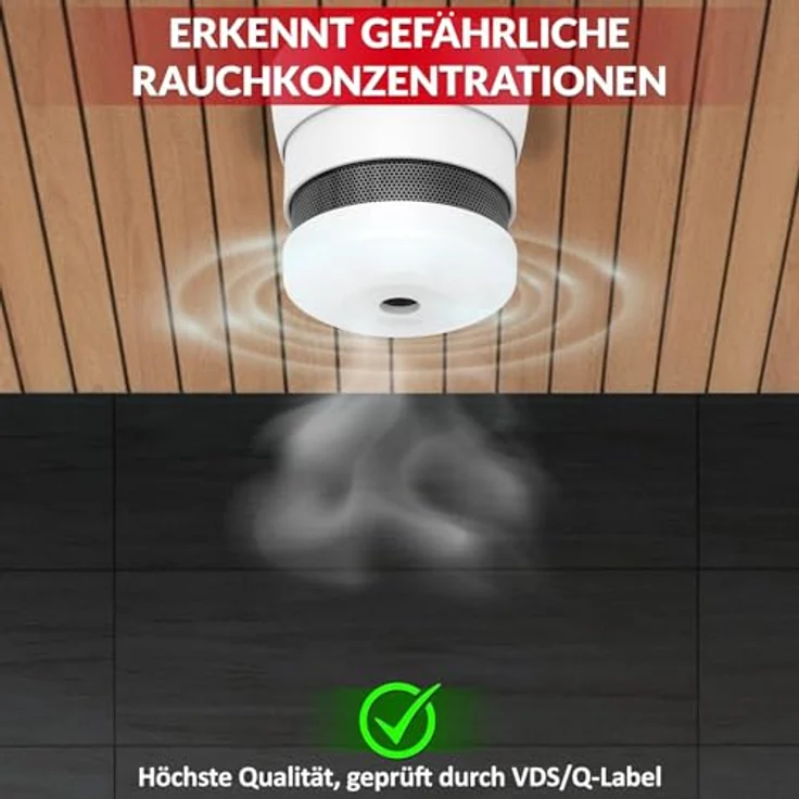Gloria Rauchwarnmelder Rauchmelder (inkl. 10 Jahres-Batterie) – Bild 4