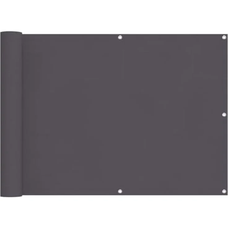 vidaXL Balkonsichtschutz Oxfordgewebe 75x600 cm Anthrazit – Bild 4