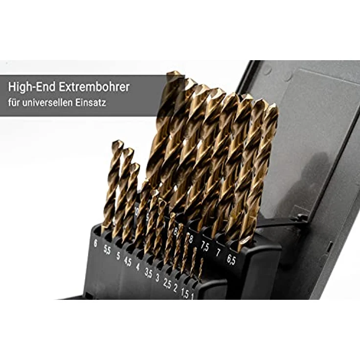BAER Spiralbohrer-Satz Extrem, DIN 338, HSSE, 1-10 mm, 19-teilig – Bild 3