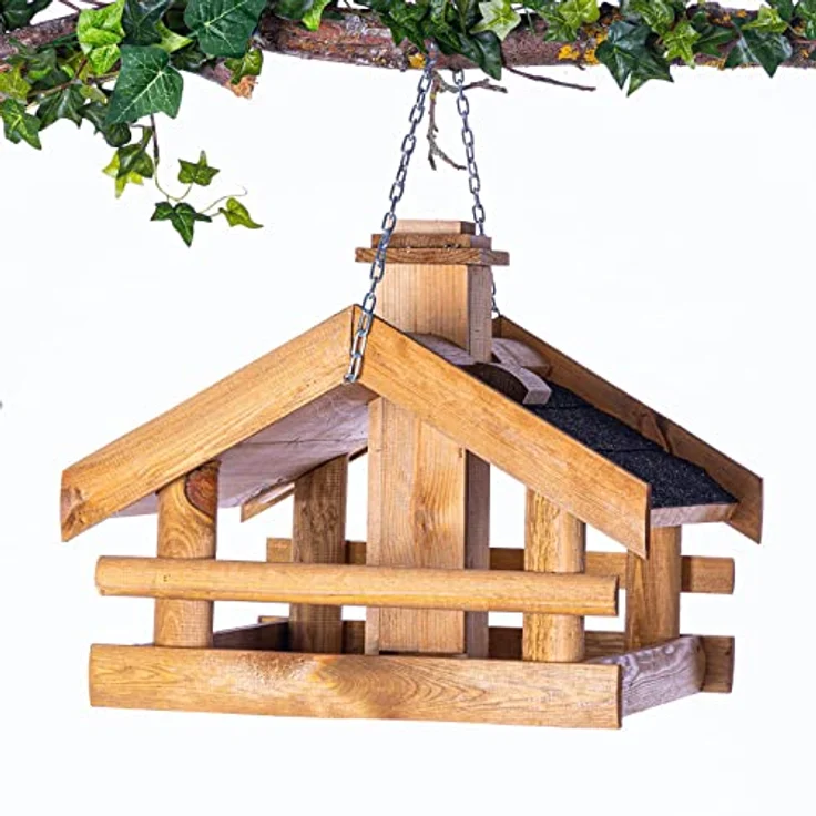 BooGardi Vogelhaus Holz · überdachte Futterstelle · 3 Farbvarianten · bereits vormontiert – Bild 5
