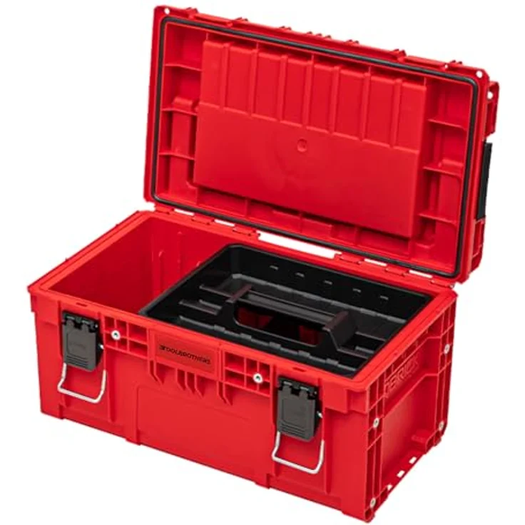 Tool Brothers RHINO PRIME Toolbox 250 Expert RED ULTRA HD Custom, stapelbar, wasser- und staubdicht mit Organizer, 535 x 327 x 277 mm, 26 Liter Kapazität – Bild 4