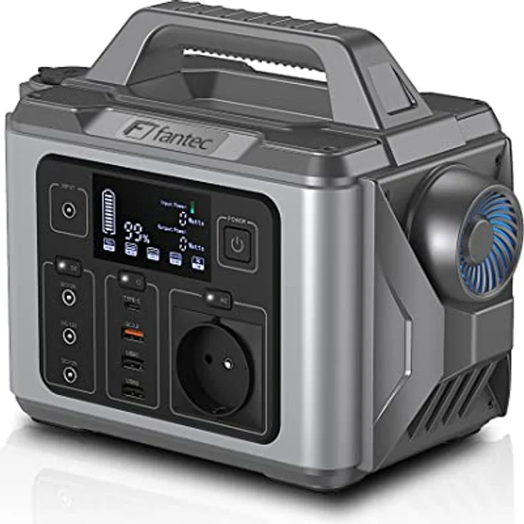 Fantec PGS-300, Power Station mit 296 Wh, 300 W Leistung und USB-C PD-Anschluss, tragbar – Bild 1