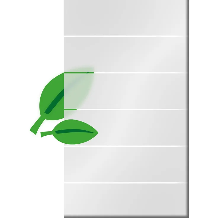 BM-Massivholz BM Systemglas Typ 214, Glas Siebdruck Blockstreifen Nachbildung, 103 x 180 cm, Einscheiben-Sicherheitsglas, 8 mm dick