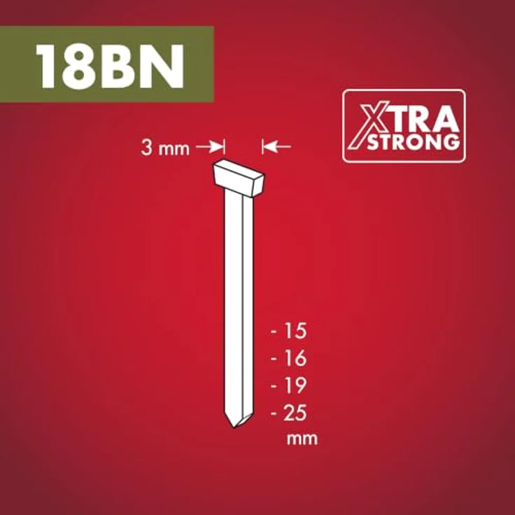 Arrow 382164 Tackernägel, 16 mm, verzinkter Stahl, 1000 Stück, ideal für Möbel- und Innenausbau – Bild 3