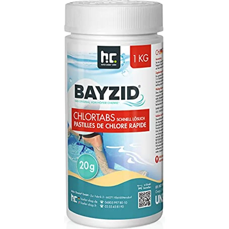 1 x 1 kg BAYZID Chlortabs 20g schnell löslich – Bild 2