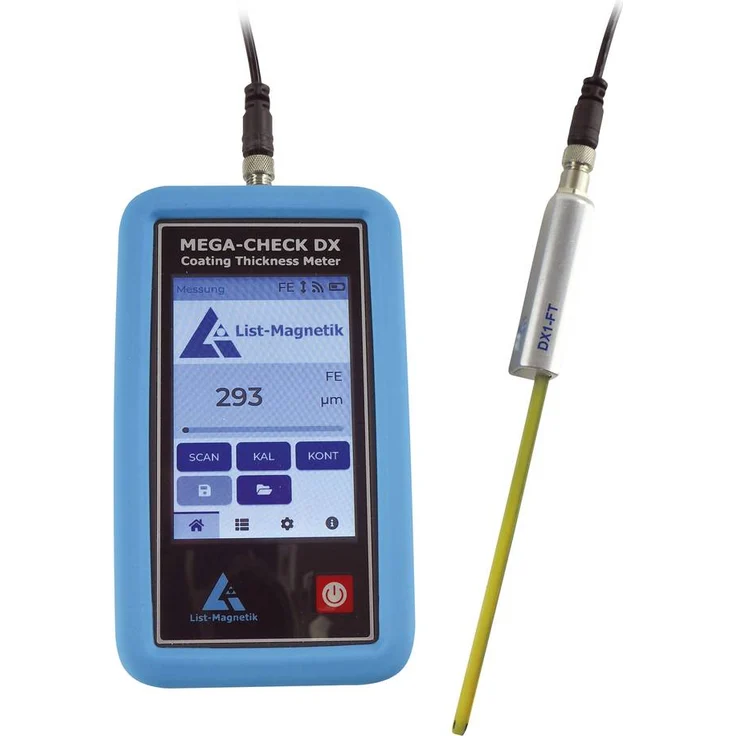 PCE Instruments LM-MCDX-1FT Schichtdicken-Messgerät, 2 - 1000µm, digitales Touchpanel, umfangreiche Sondenanpassung, hochwertige Messwertspeicherung