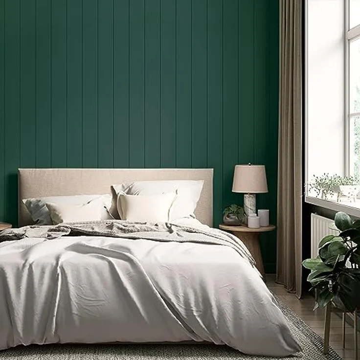 MissPompadour Wandfarbe Grün mit Wald, matte Innenfarbe mit sehr hoher Deckkraft, geruchsneutral und wasserbasiert, 1 L – Bild 6