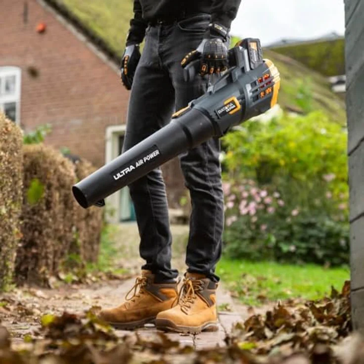 Batavia Multigebläse stark 18V, Laubsauger + Laubbläser mit 140 km/h Blasgeschwindigkeit, 5-stufiger Geschwindigkeitsregelung, leichtes Design von 1,9 kg (ohne Akku) – Bild 2