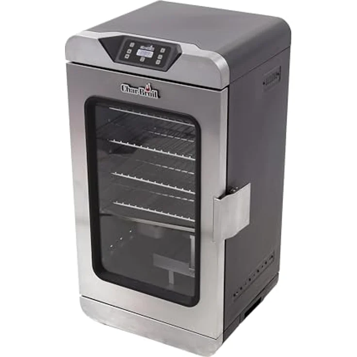 Char-Broil Digital Smoker 2.0, elektrischer Räucherofen mit doppelwandiger Isolierung, Temperaturregelung 37°C bis 135°C, Auto-Abschaltung, 4 verstellbare Roste – Bild 3