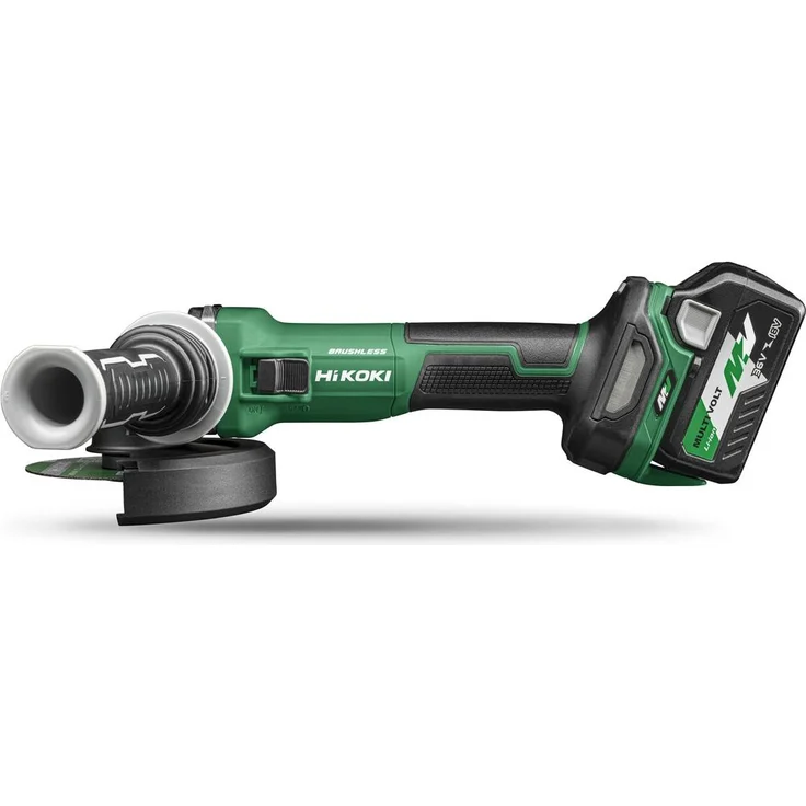 Hikoki Winkelschleifer Akku 125 mm Set G3613DVE 2,5 Ah (Schwarz, Grün) – Bild 1