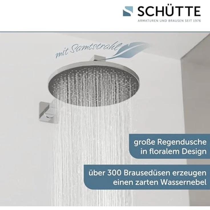Schütte Kopfbrause CAPRI, Regendusche, Antikalk, Duschkopf – Bild 2
