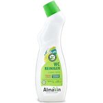 AlmaWin WC Reiniger zitronig, 750 ml, kraftvoll gegen Kalk und Urinstein, umweltfreundlich und hautverträglich, frischer Zitronenduft