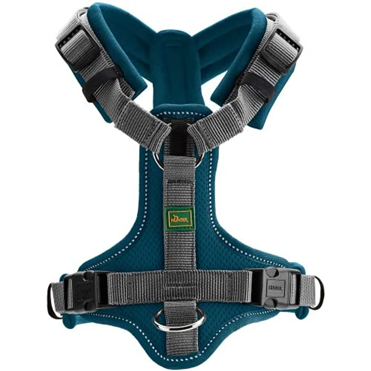 Hunter Hunde-Geschirr Maldon petrol-grau M – Bild 2