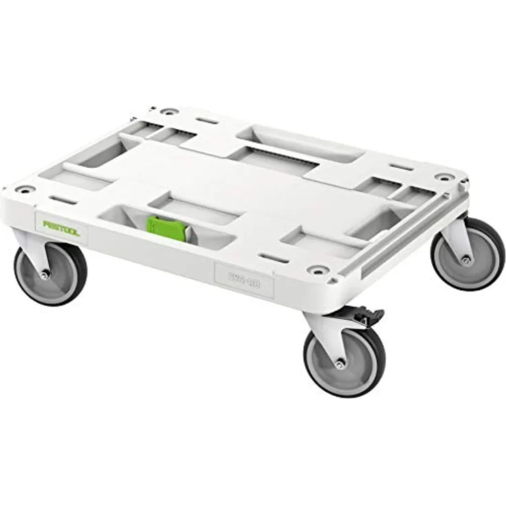 Festool SYS-RB Transportwagen, Rollbrett mit 100 kg Belastbarkeit, 360° drehbaren Rädern und Feststellbremsen