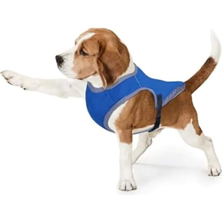 Kühlweste für Hunde - Atmungsaktive und Reflektierende Kühljacke, Hundemantel Sicherheitsweste mit Kühlungseffekt für kleine bis große Hunde
