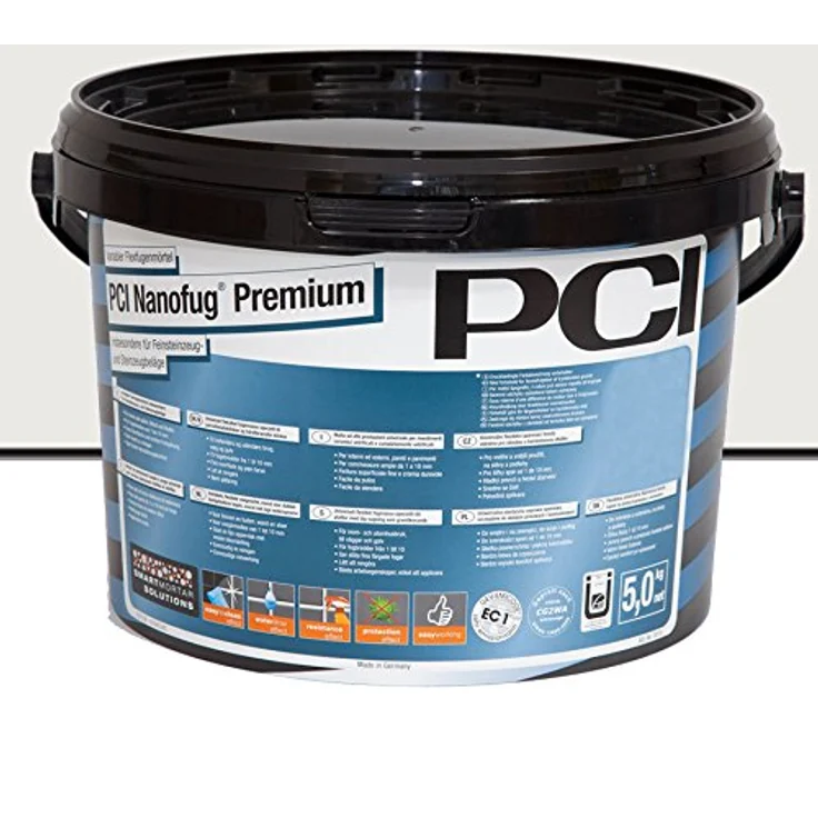 PCI Fugenmörtel PCI Nanofug® Premium Nr. 16, variabler Flexfugenmörtel, silbergrau, 5 kg – Bild 2