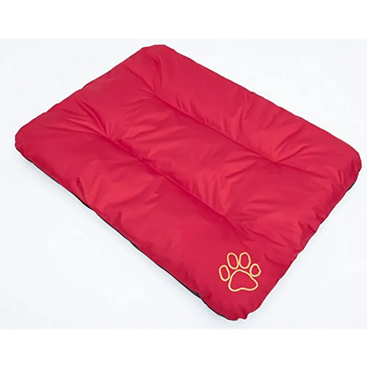 Hobbydog R1 ECOCZE6 Hundebett ECO Schlafplatz Ruheplatz Hundematratze Hundekissen, 90 x 60 cm, L, rot