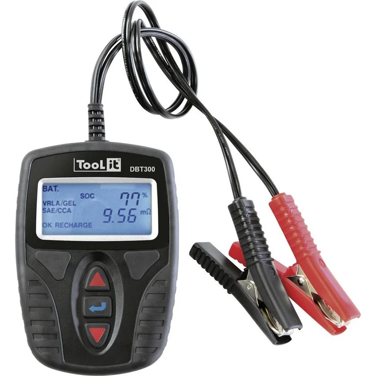 Toolit Batterietester Toolit DBT300 Kfz-Batterietester, 12V Systemanalysegerät mit LCD Anzeige, Verpolungsschutz – Bild 1