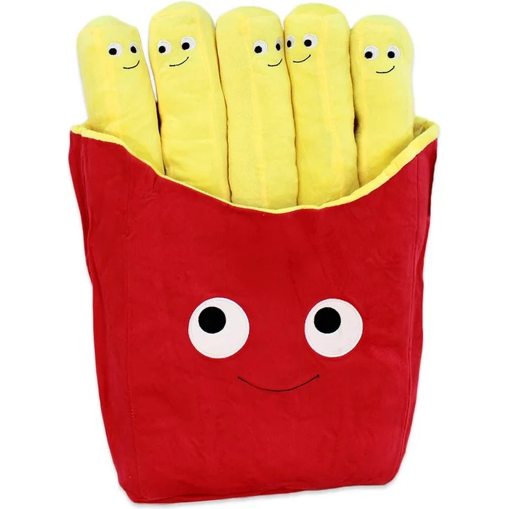 Van Manen Tierkuscheltier Pommes Frites Kuscheltier, ca. 48 cm - Kuschelig weich, mit niedlichen Gesichtern - Preisvergleich