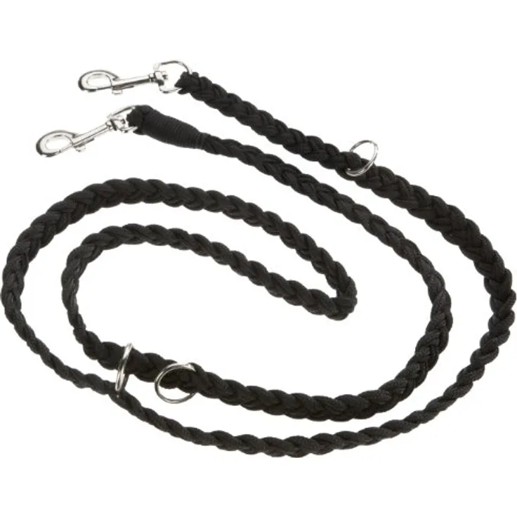 Nobby Führleine geflochten, schwarz L: 200 cm, B: 25 mm, 1 Stück