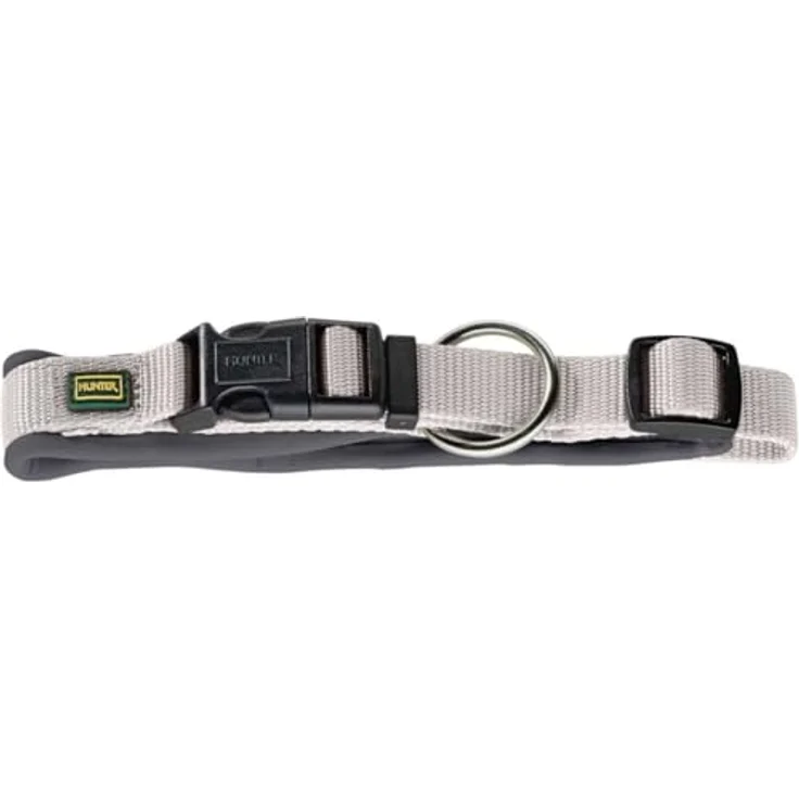Hunter Hunde-Halsung Neopren Vario Plus grau XS-S – Bild 2