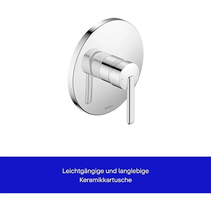 Duravit Balcoon Duscharmatur Unterputz, Einhebel-Brausemischer mit Keramikmischsystem, Umstellventil, Chrom – Bild 2