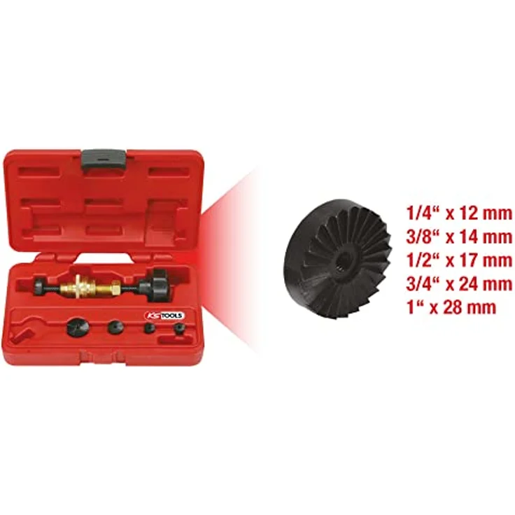 KS Tools 136.1105 Wasserhahn-Fräsapparat-Satz 1-4''-1'', 6-tlg. - Preisvergleich – Bild 2
