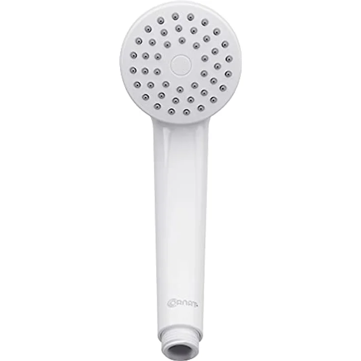 Cornat Handbrause "Amarela" - 67 mm Kopfdurchmesser - weiß - 1 Strahlart - Anti-Kalk & Wasserspareinsatz / Brausekopf für Dusche & Badewanne / ECO-Duschbrause / TECB3471 – Bild 3