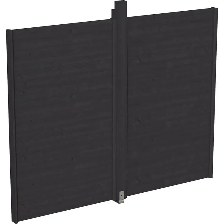 Skanholz Pavillonseitenteil Wand, 270x209 cm, aus nordischer Fichte, inklusive Aufschraubstütze