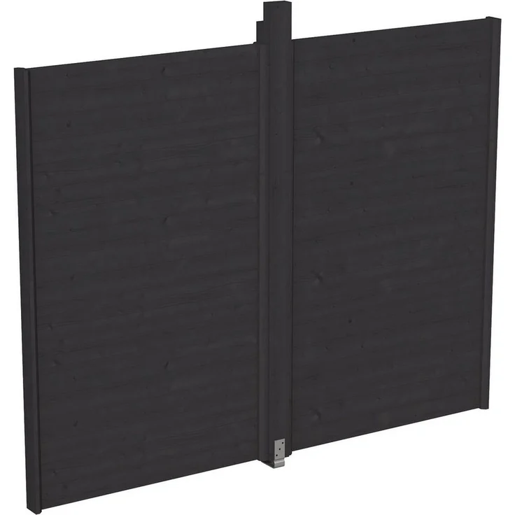 Skanholz Pavillonseitenteil Wand, 270x209 cm, aus nordischer Fichte, inklusive Aufschraubstütze