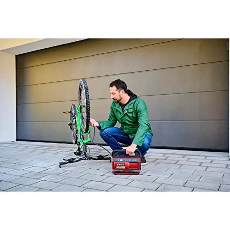 Einhell Akku-Kompressor PRESSITO 18/25 Power X-Change (18 V, max. 11 bar, inkl. 3-tlg. Adapter-Set, inkl. 71 cm Hochdruckschlauch und 1,6 m Niederdruckschlauch, ohne Akku) – Bild 4