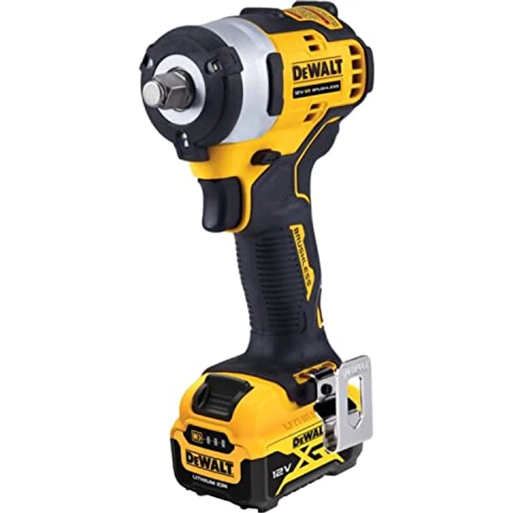 DEWALT 1/2 XR 12V Dewalt Bolt + 5AH Batterie + Tstak Box - DCF901P1 -QW, 12V Akku-Schlagschrauber in schwarz