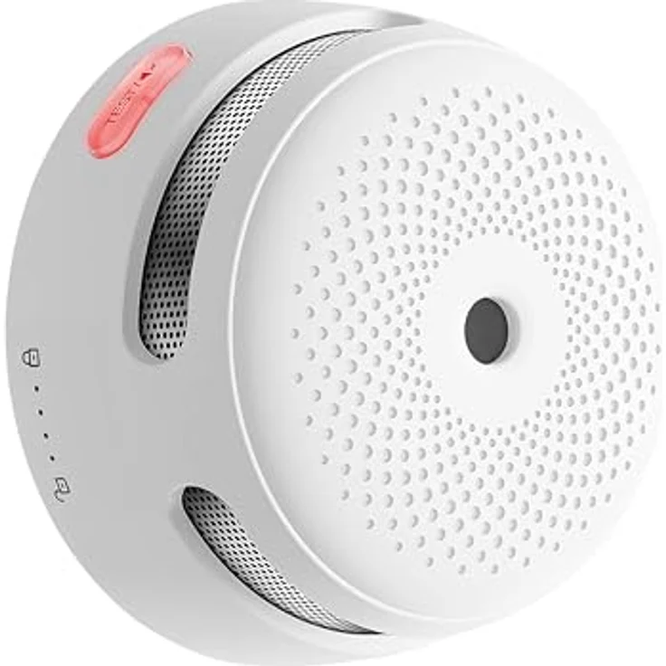 X-SENSE FS61 Smart Rauchmelder Komplett-Set, Basis + 6 Rauchmelder, weiß, 2,4-GHz-WLAN, Decken- und Wandmontage – Bild 2
