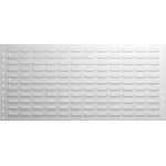 BOTT perfo Schlitzplatte M horizontal, pulverbeschichtetes Stahlblech, BxH: 991 x 457 mm, lichtgrau