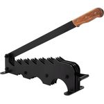 ECD Germany Holzspalter Handholzspalter aus Gusseisen, Werkzeug für Outdoor, schwarz, Wandmontage, Spanmesser Anzündspalter