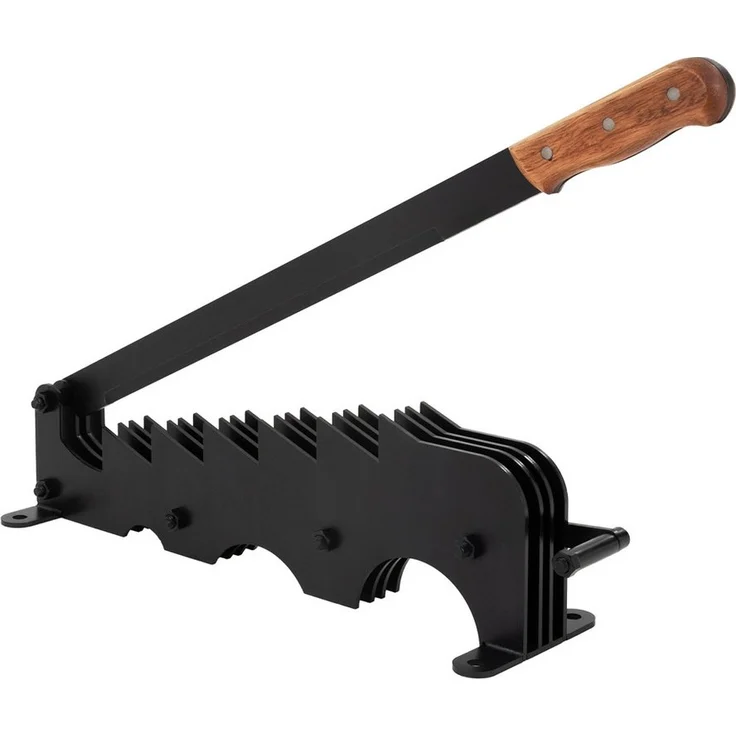 ECD Germany Holzspalter Handholzspalter aus Gusseisen, Werkzeug für Outdoor, schwarz, Wandmontage, Spanmesser Anzündspalter – Bild 1