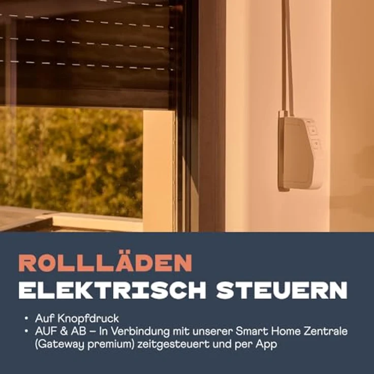 HOMEPILOT Home Pilot Pure Smart, Aufputz-Gurtwickler für Minigurt (15 mm), elektrischer Rollladenantrieb mit Smartphone-Steuerung und Energieeinsparung – Bild 3