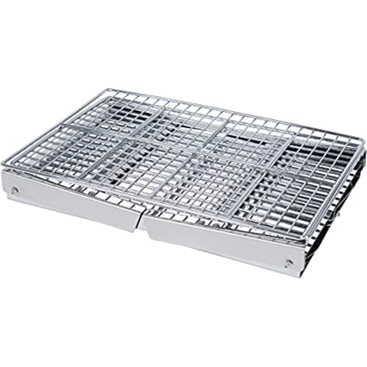 Bo-Camp Compact Deluxe Edelstahl Grill, Silber, 33 x 22,5 x 27,5 cm – Bild 4