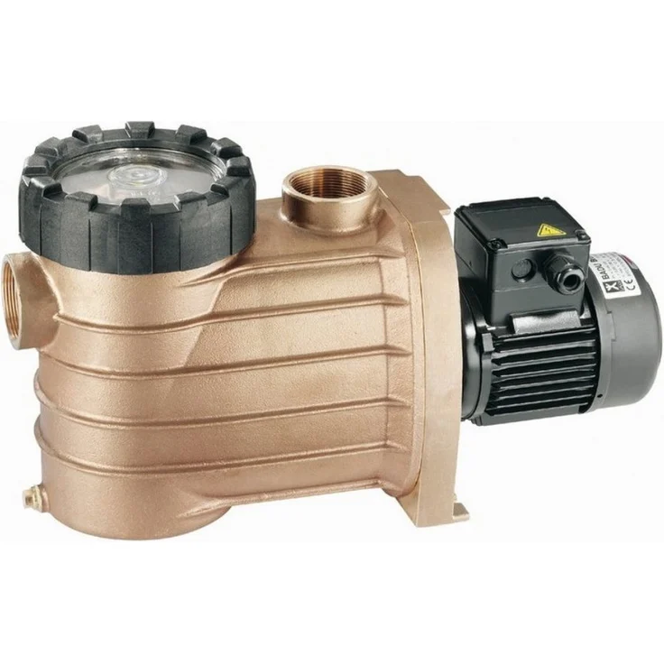 Speck Pumpen BADU Bronze 14, Filterpumpe für Schwimmbäder, 0,75 kW, 14 m³/h, selbstansaugend, korrosionsbeständig, 400 V