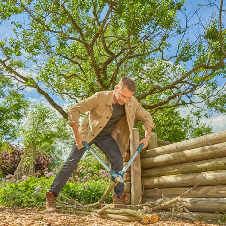 GARDENA Astschere EasyCut L, Bypass-Schneidprinzip für frisches Holz, ergonomisches Design - 45 mm Schnittdurchmesser, 680 mm Länge – Bild 4