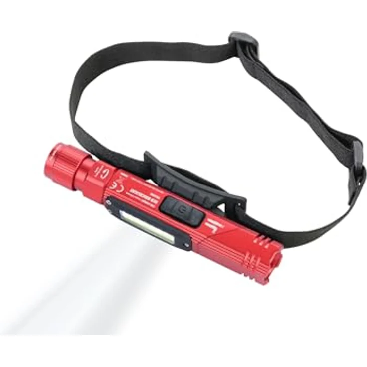TROIKA ECO KNICKLICHT Taschenlampe/Knicklampe, multifunktional mit 5 Leuchtfunktionen, spritzwassergeschützt, rot – Bild 5